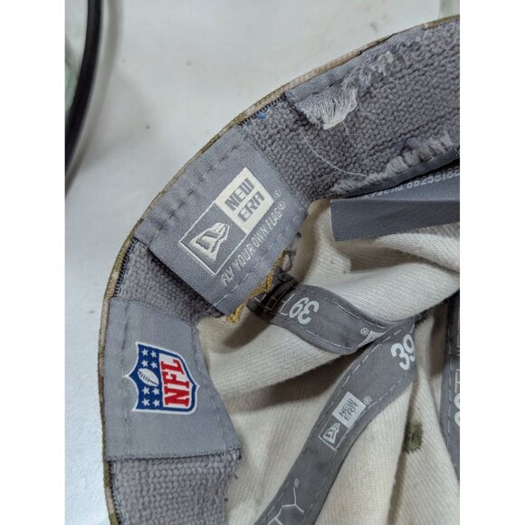 Detroit Lions Camo & Blue Digital Print New Era 39Thirty Stretch Fit Cap Hat NFL - Picture 5 of 5